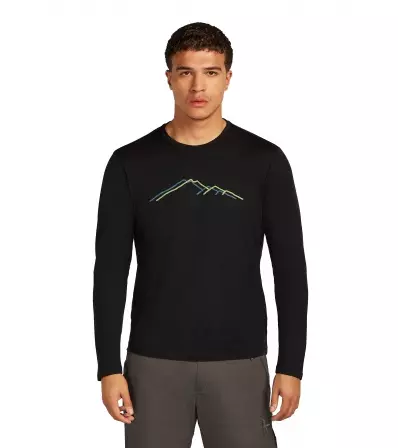 Тениска Icebreaker Merino 150 Tech Lite LS T-Shirt Rainer Ridge M's